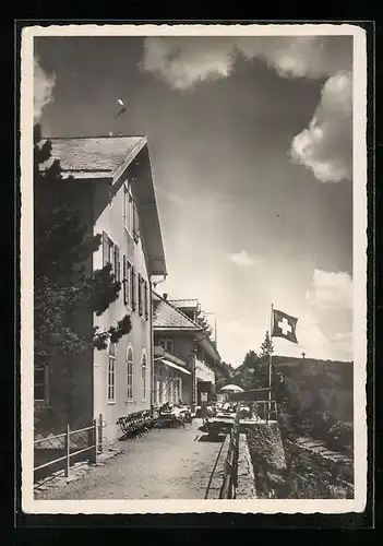 AK Solothurn, Hotel Kurhaus Weissenstein, Sonnenterrasse