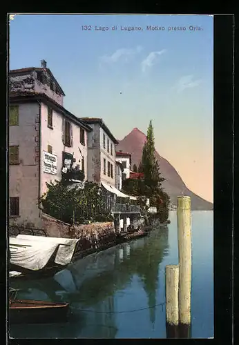 AK Oria /Lago di Lugano, Ortsansicht