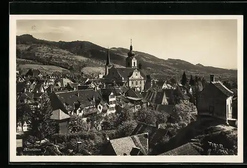 AK Altstätten, Teilansicht aus der Vogelschau