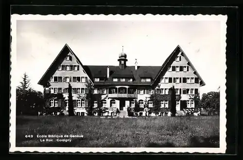 AK Genève, Ecole Biblique, Le Roc, Cologny