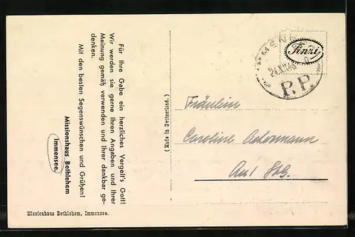 AK Immensee, Missionshaus Bethlehem