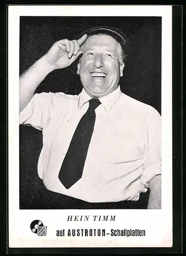 AK Musiker Hein Timm mit Krawatte und strahlendem Lächeln