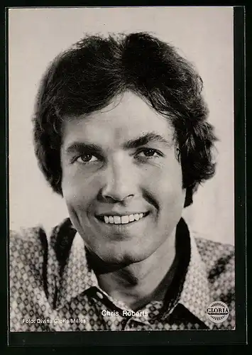 AK Musiker Chris Roberts in schwarzweiss fotografiert