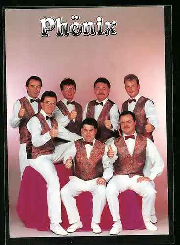 AK Musiker Phönix mit den Daumen hoch