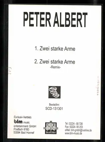 AK Musiker Peter Albert mit verschränkten Armen