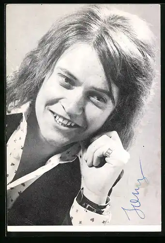 AK Musiker Ernst Hagen in der Denkerpose