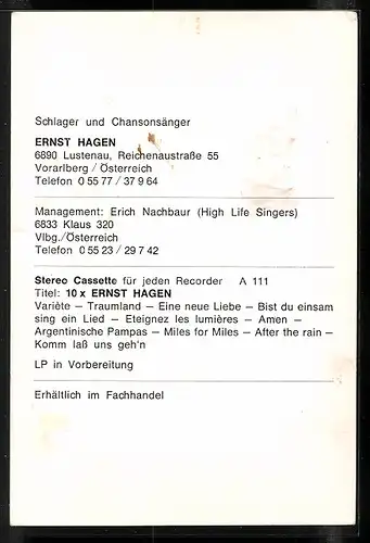 AK Musiker Ernst Hagen in der Denkerpose