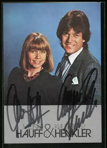 AK Musiker Monika Hauff und Klaus-Dieter Henker mit sympathischem Lächeln in die Kamera