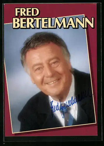 AK Musiker Fred Bertelmann mit einem charismatischen Lächeln