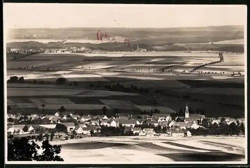 Fotografie Brück & Sohn Meissen, Ansicht Collm, Blick vom Collmberg auf Calbitz-Dahlen