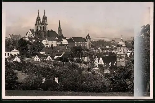 Fotografie Brück & Sohn Meissen, Ansicht Meissen i. Sa., Blick auf Altmeissen mit dem Dom