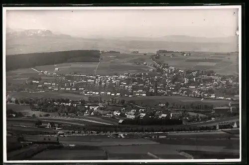 Fotografie Brück & Sohn Meissen, Ansicht Buchholz i. Erzg., Blick vom Pöhlbergturm auf die Stadt