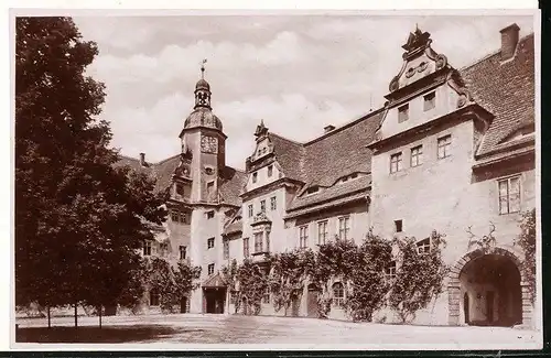 Fotografie Brück & Sohn Meissen, Ansicht Wermsdorf, Partie am Jagdschloss Wermsdorf