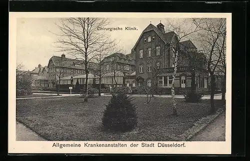 AK Düsseldorf, Allgemeine Krankenanstalten der Stadt, Chirurgische Klinik