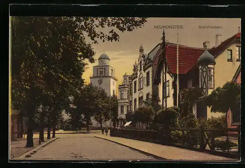 AK Neumünster, Strassenpartie am Kleinflecken