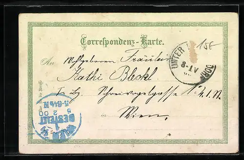 Lithographie Görlitz, Rathaus mit Rathaustreppe, Viadukt