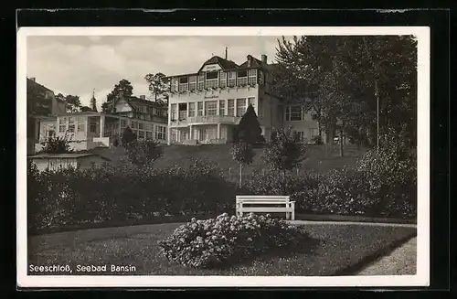 AK Bansin, Hotel-Pension Seeschloss mit Parkanlagen
