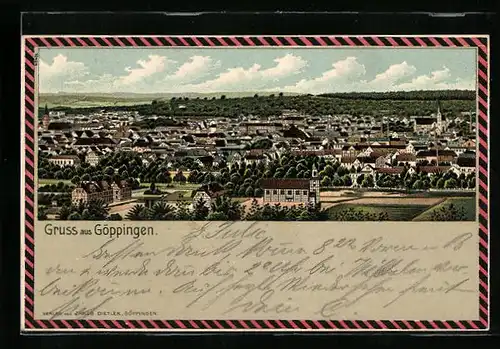 Lithographie Göppingen, Teilansicht