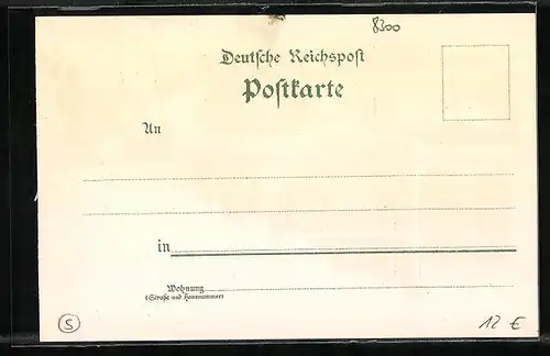 Lithographie Pirna a. Elbe, Kaiserliches Postamt, Marktplatz, Kriegerdenkmal
