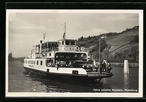 AK Binnenschiff Konstanz auf der Strecke Konstanz-Meersburg