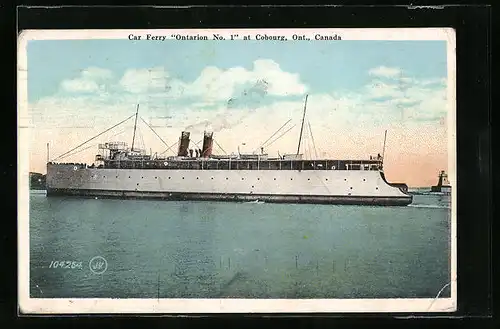 AK Car ferry Ontarion No. 1 at Cobourg, Canada