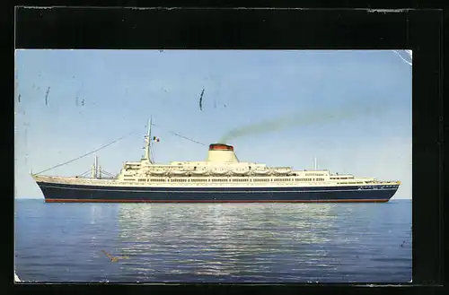 AK Passagierschiff Leonardo Da Vinci auf ruhiger See