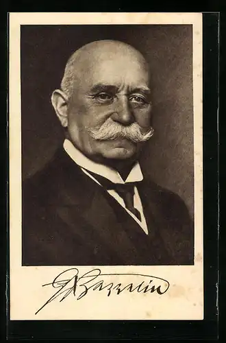 Künstler-AK Portrait des Grafen Ferdinand von Zeppelin