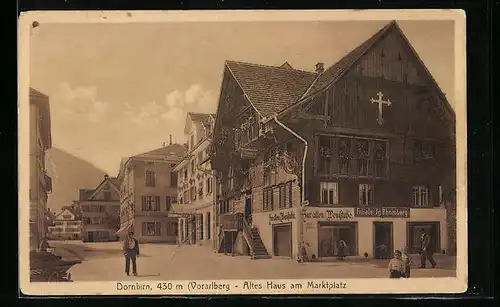 AK Dornbirn, Altes Haus am Marktplatz