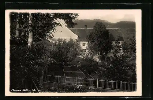 AK Weiler, Pension Ritter mit Garten
