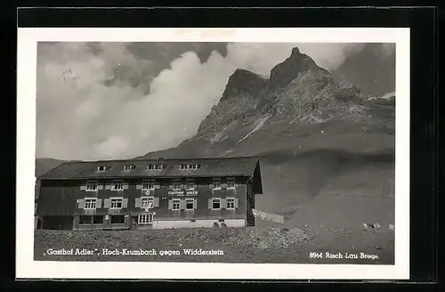 AK Hoch-Krumbach, Gasthof Adler gegen Widderstein