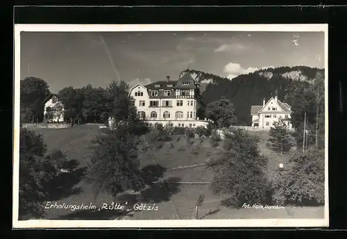 AK Götzis, Totalansicht des Erholungsheim Rütte