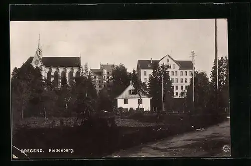 AK Bregenz, Riedenburg mit Kirche