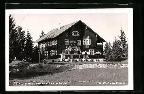 AK Bregenz, Gasthof Schwedenschanze am Pfänder