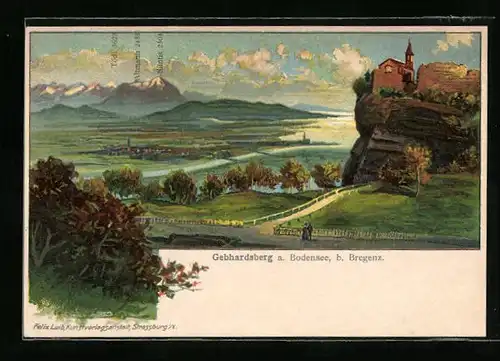 AK Gebhardsberg a. Bodensee, Ortsansicht aus der Vogelschau