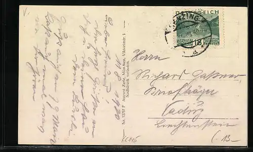 AK Gaisbühel, Heilstätte mit Bergpanorama