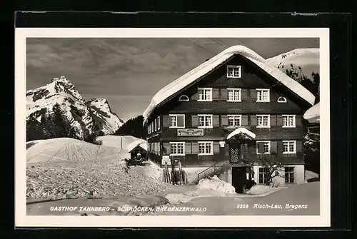 AK Schröcken, Gasthof Tannberg im Schnee