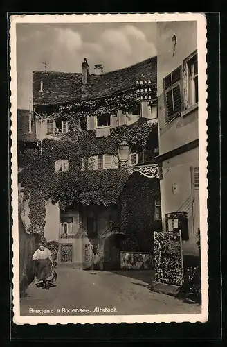 AK Bregenz a. Bodensee, Partie in der Altstadt