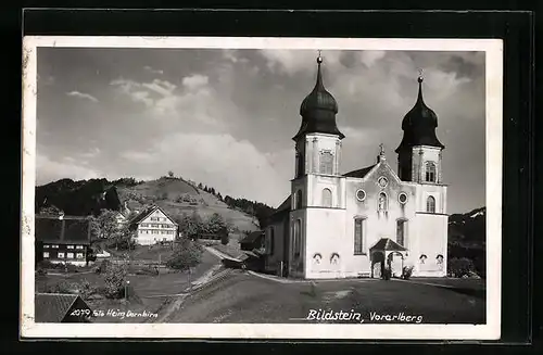 AK Bildstein, Häuser und Wallfahrtskirche