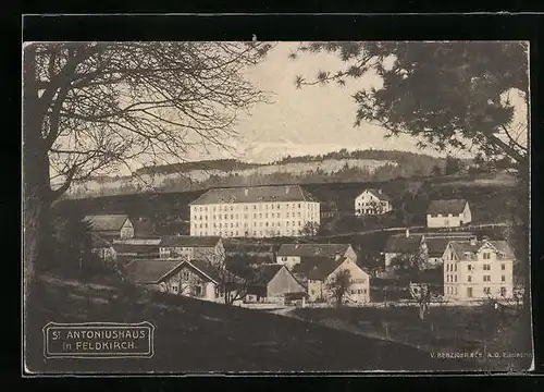 AK Feldkirch, Ortspartie mit St. Antoniushaus