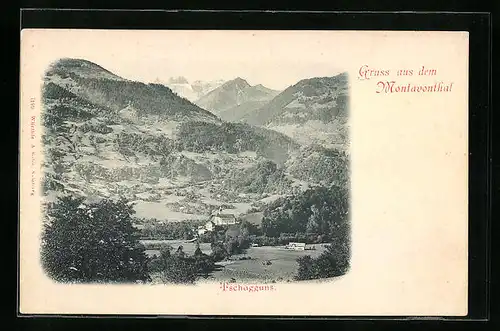 AK Tschagguns, Blick ins Montavonthal