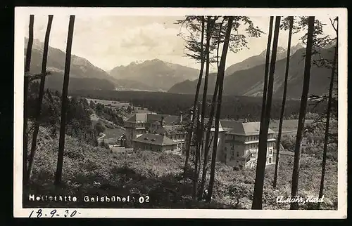 AK Gaisbühel, Blick auf den Ort und die Berge