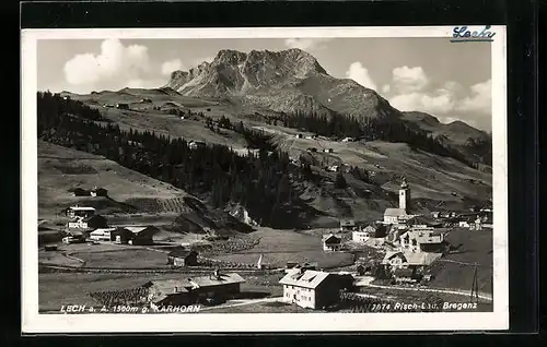AK Lech, Ortsansicht mit dem Karhorn