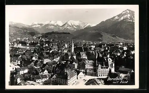 AK Dornbirn, Ortsansicht mit First