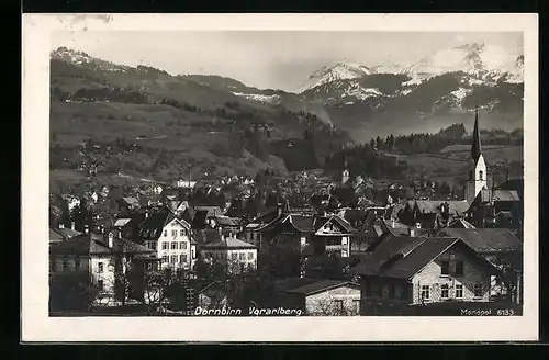 AK Dornbirn, Ortsansicht aus der Vogelschau