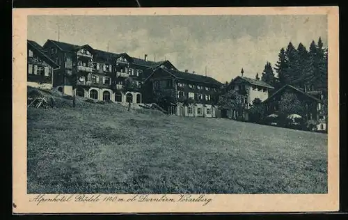 AK Dornbirn, Blick auf das Alpenhotel Bödele