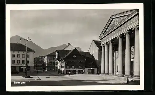 AK Dornbirn, Marktplatz mit Stern-Drogerie