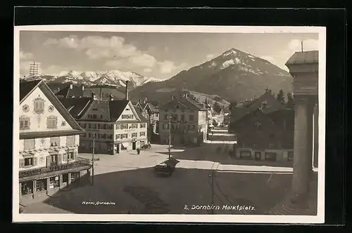 AK Dornbirn, Blick auf den Marktplatz