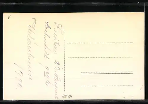 AK Bezau, Blick auf den Ort und die Kirche