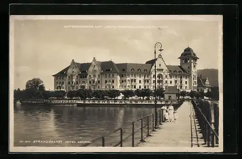 AK Lochau, Gesamtansicht vom Strandpalast Hotel