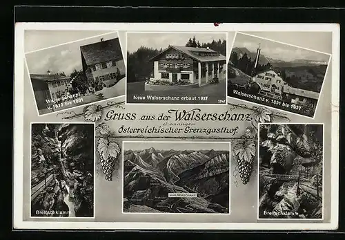 AK Riezlern, Gasthof Walserschanz von 1673 bis 1937